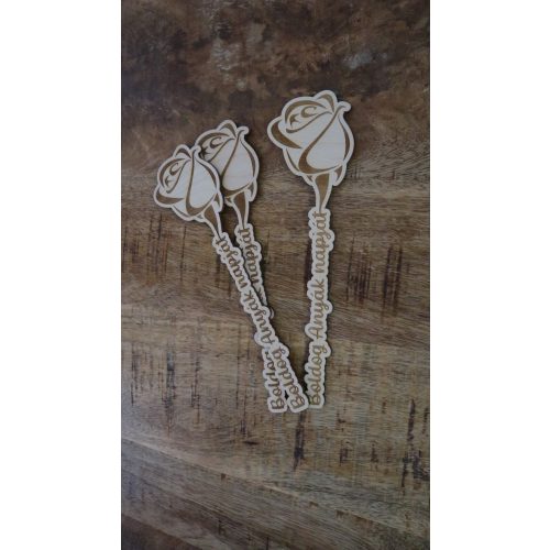 Anyák napi virág - Gravírozott